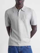 A.P.C. - Eliot Cotton and Cashmere-Blend Polo Shirt - Gray