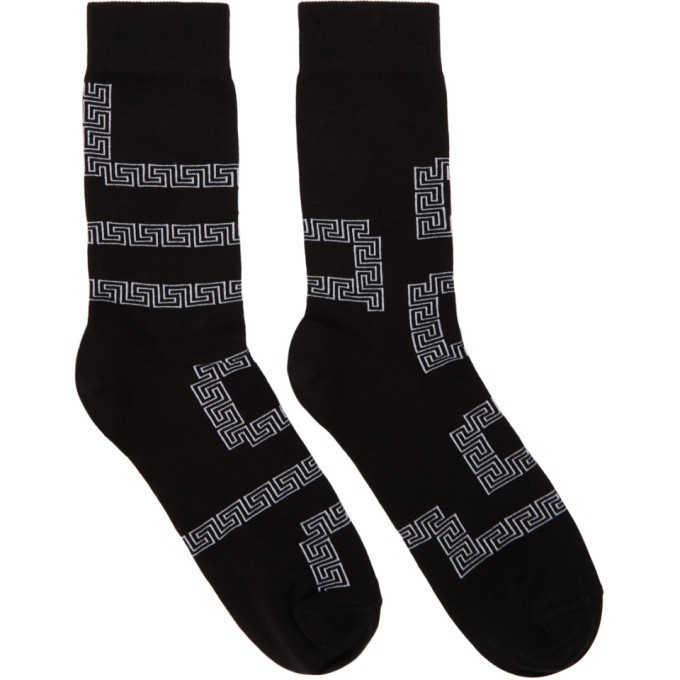 Photo: Versace Black Greek Socks