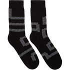 Versace Black Greek Socks