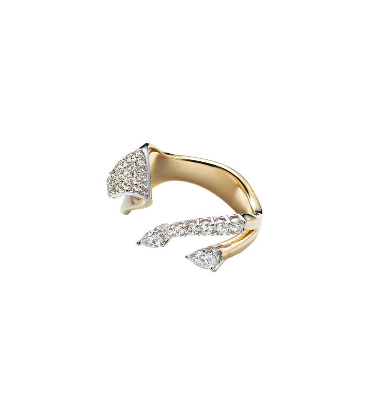 Photo: Yeprem Golden Strada 18kt gold ring with diamonds