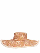 ZIMMERMANN - Floppy Printed Linen Hat