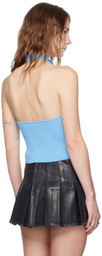 MISBHV SSENSE Exclusive Blue Fully Fashioned Tank Top