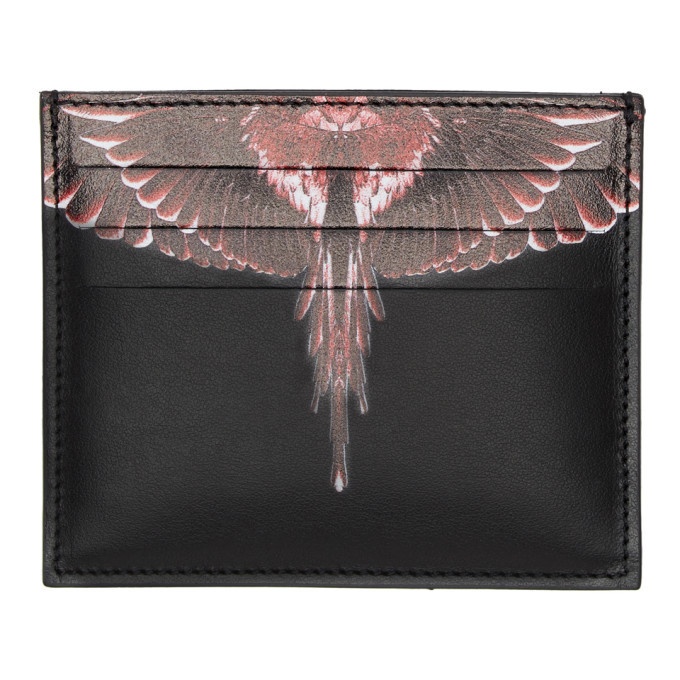 Photo: Marcelo Burlon County of Milan Black and Red Ghost Wings Card Holder