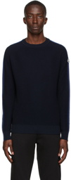 Moncler Navy Tricolor Sweater
