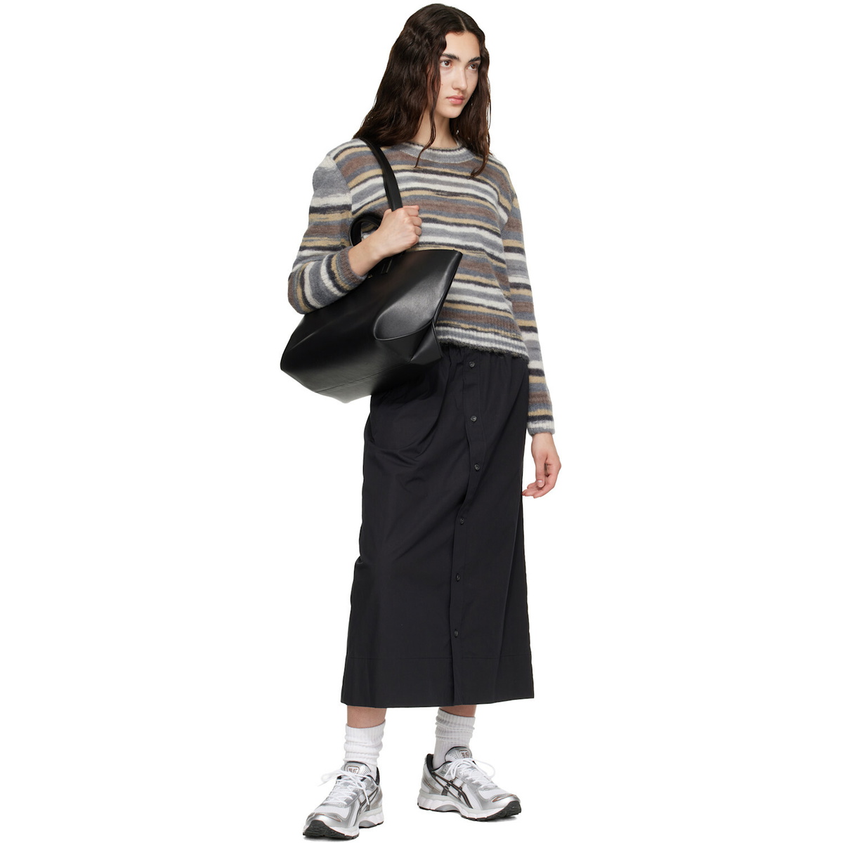 A.P.C. Black 'Le Drummer' Tote