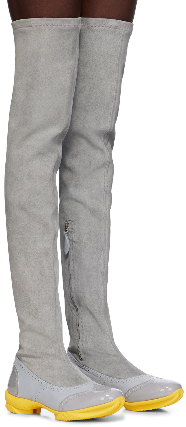 Kiko Kostadinov Gray Sonia High Boots