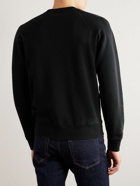 TOM FORD - Garment-Dyed Cotton-Jersey Sweatshirt - Black