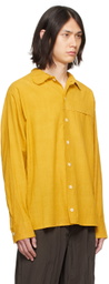 AIREI Yellow Raw Edge Shirt