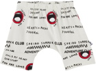 Beau Loves Baby Off-White Graphic Shorts