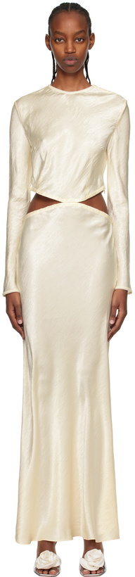 Photo: Anna October Off-White Martha Maxi Dress