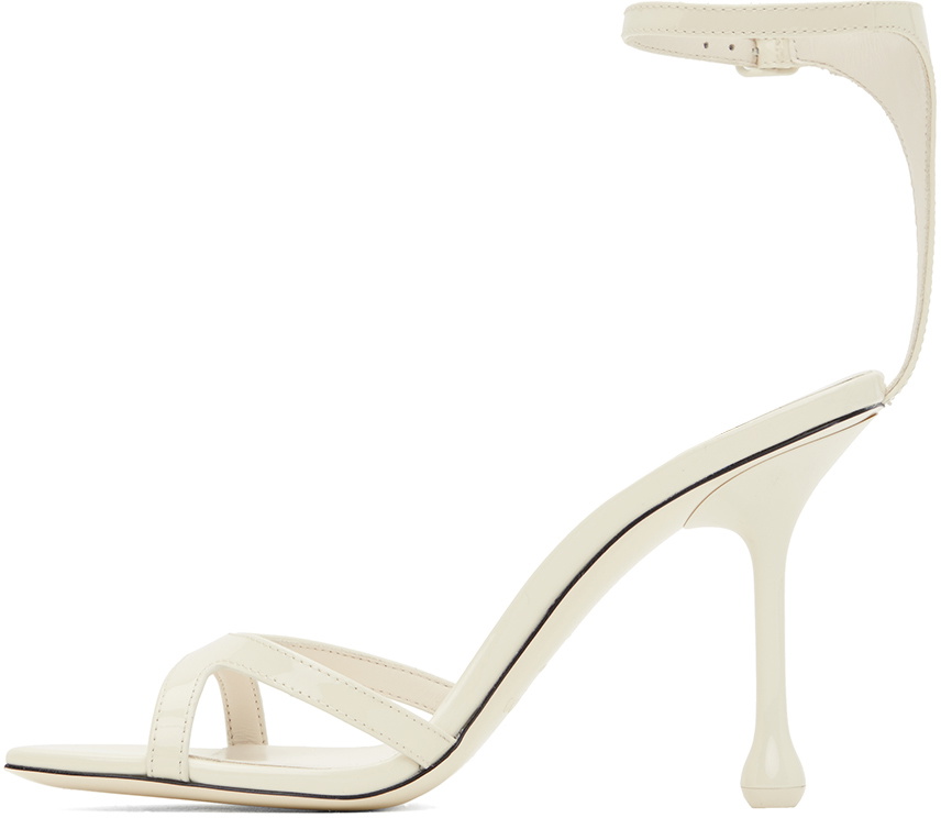 Jimmy Choo Off-White Ixia 95 Heeled Sandals Jimmy Choo