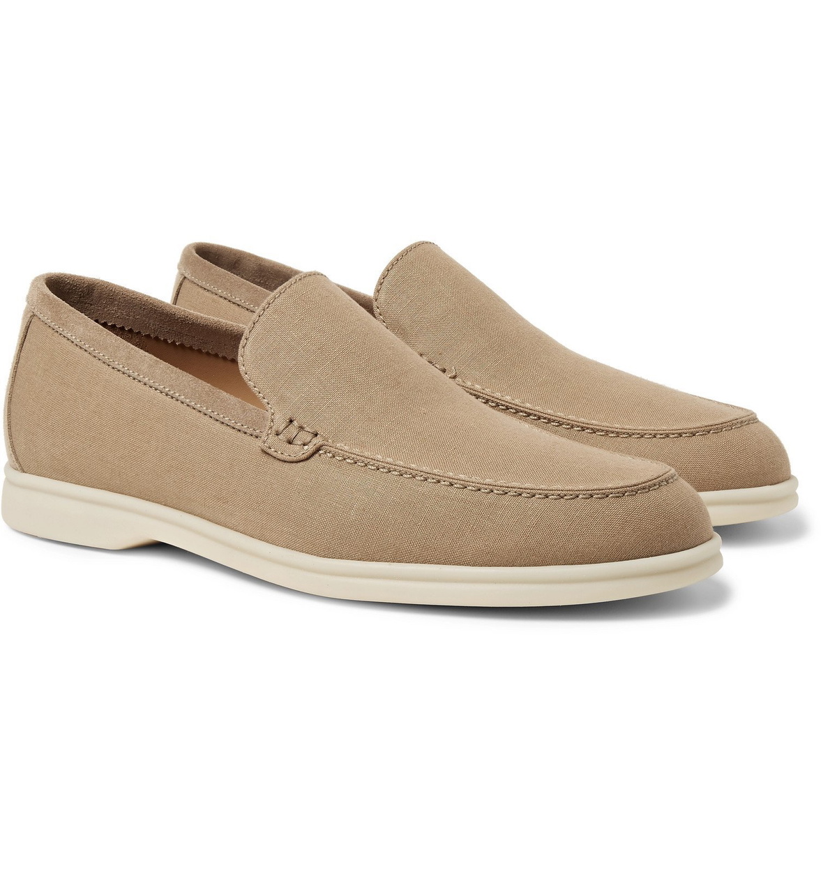 Summer Walk Cashmere Loafers in Beige - Loro Piana