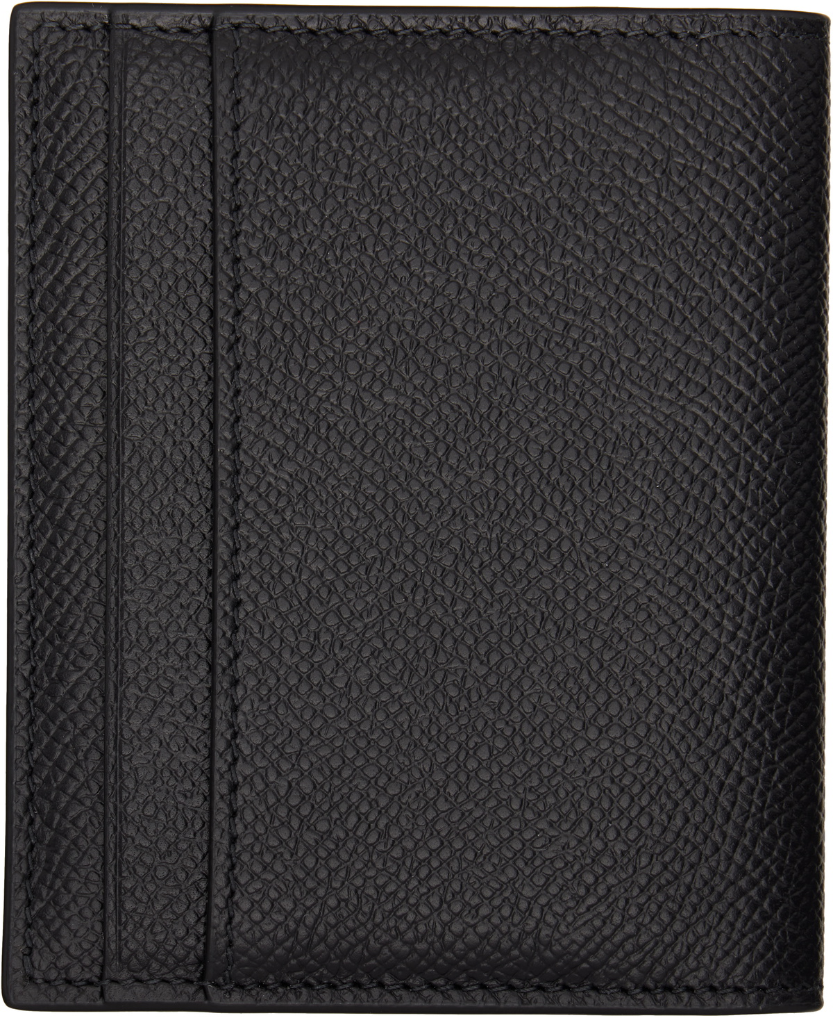 Ferragamo Black Gancini Window Credit Card Holder