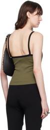 Courrèges Green V-Neck Tank Top