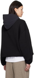 Fear of God ESSENTIALS Black Bonded Hoodie