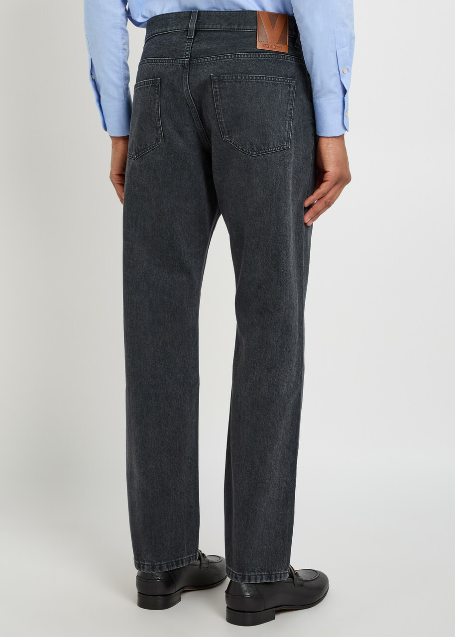 Valentino Garavani Straight-leg Jeans Black
