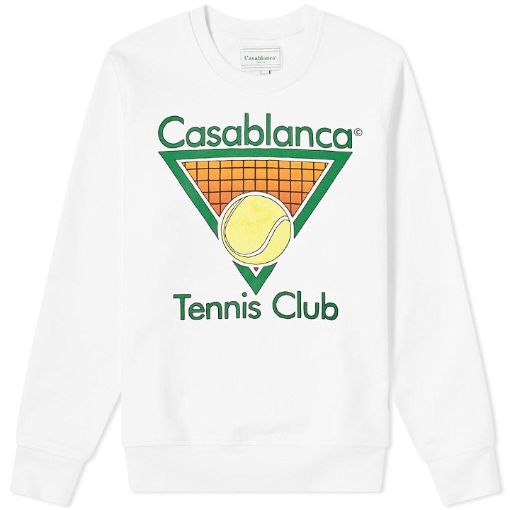 Photo: Casablanca Large Casa Tennis Club Crew Sweat