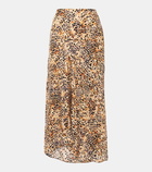 Isabel Marant Lisanne satin maxi skirt