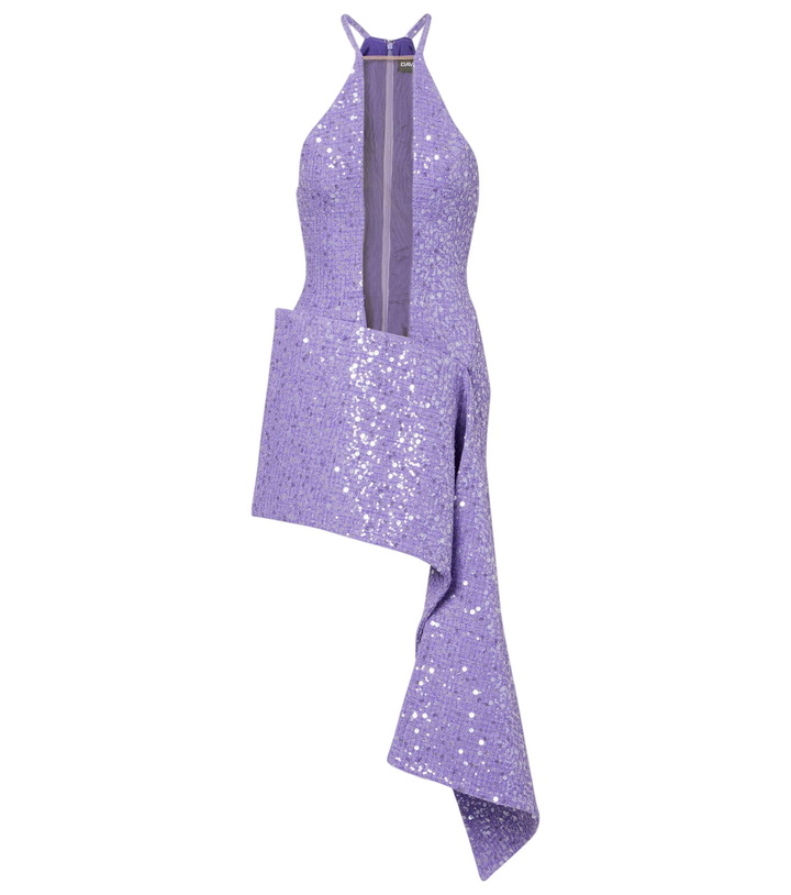 Photo: David Koma Draped sequined minidress