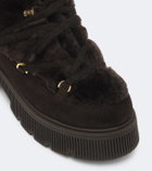 Bogner Turin shearling-lined suede lace-up boots