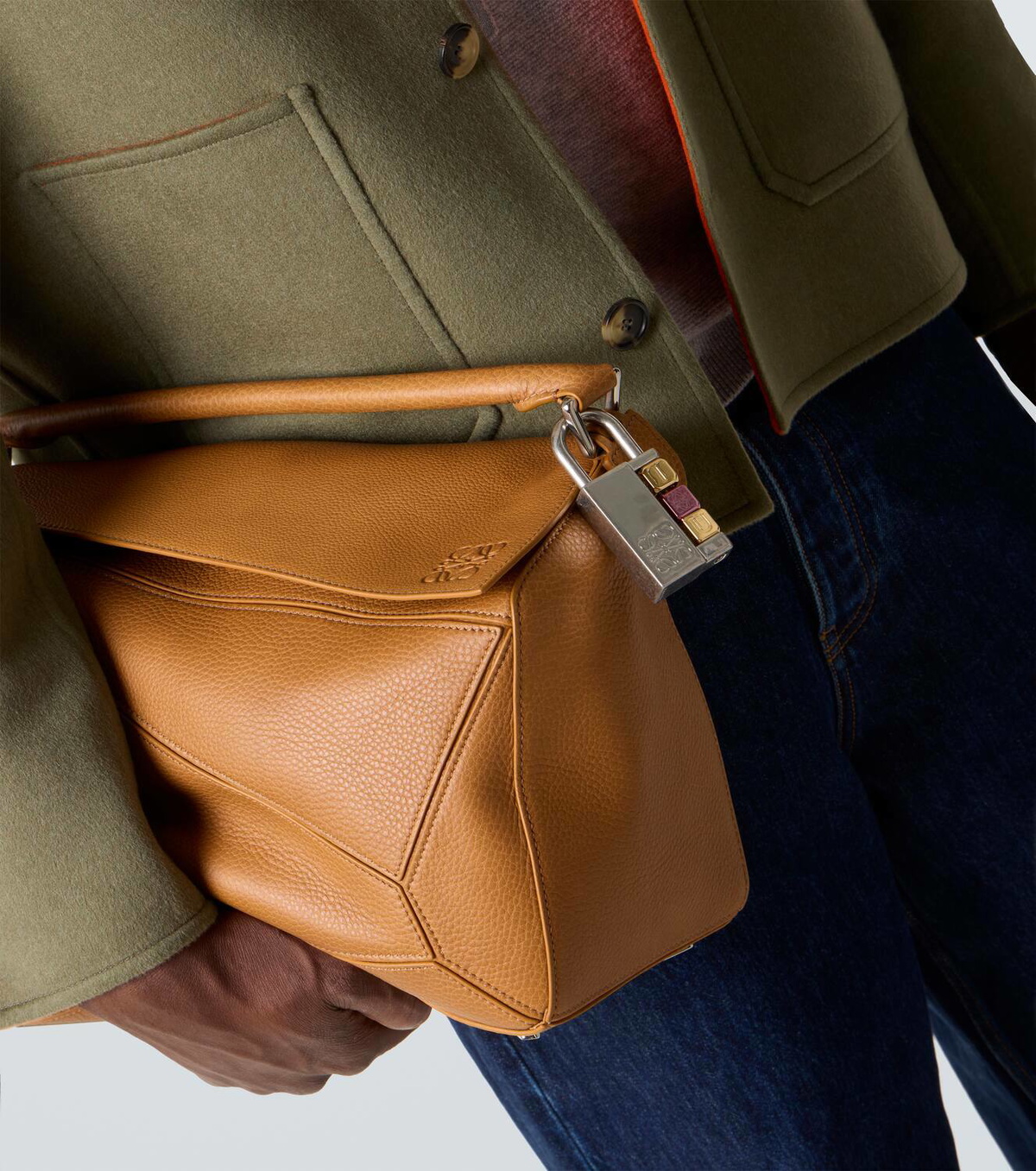 Loewe Padlock Anagram bag charm