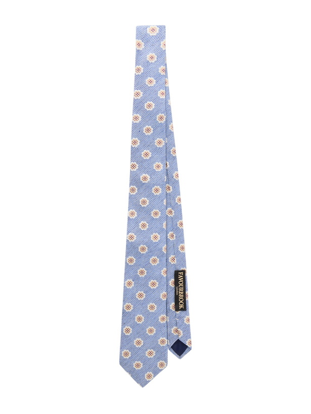 Photo: Favourbrook - Selworthy 8cm Cotton and Silk-Blend Jacquard Tie