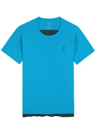 ON Performance Colour-block Stretch-jersey T-shirt Bright Blue