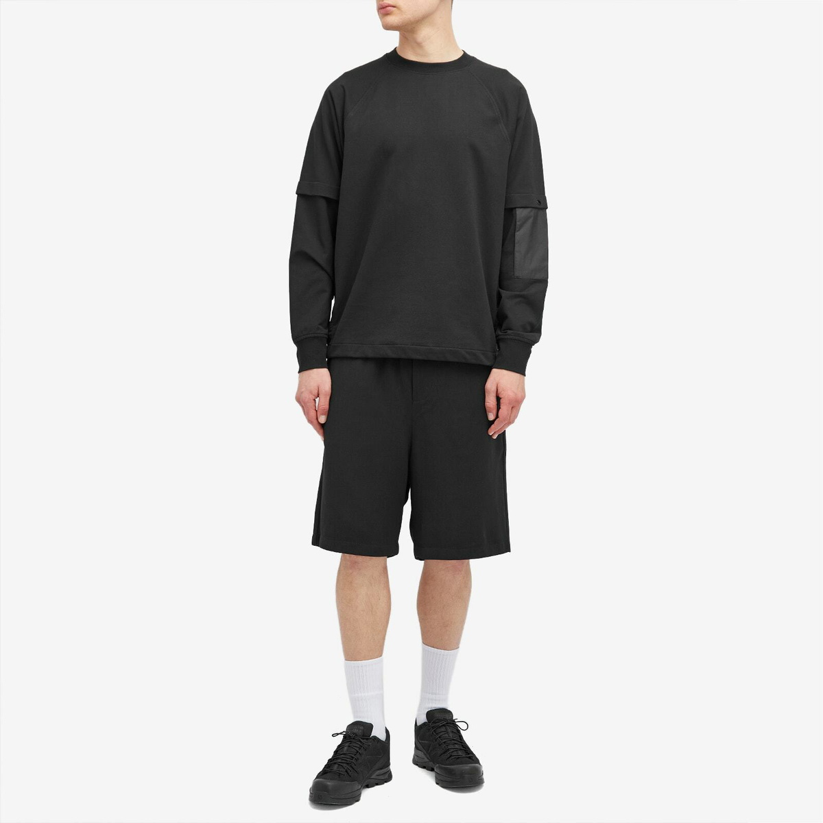 スウェット・トレーナー C.P. Company Metropolis Logo Crew Neck Sweatshirt Black 17CL C.P COMPANY Metropolis Series Logo Sweatshirt Black
