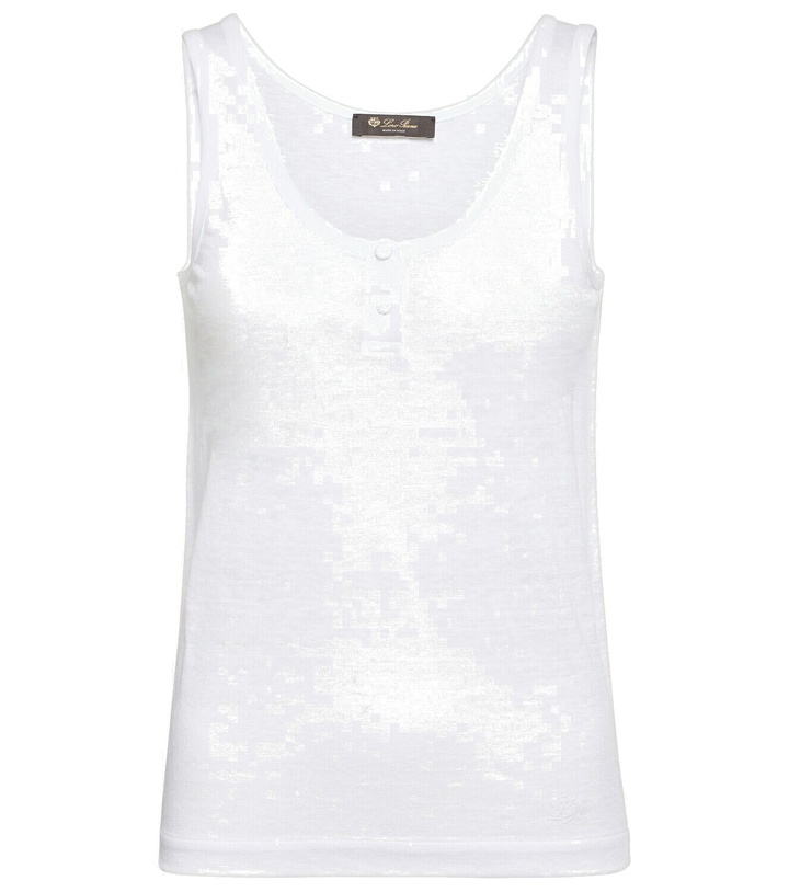 Photo: Loro Piana Linen tank top