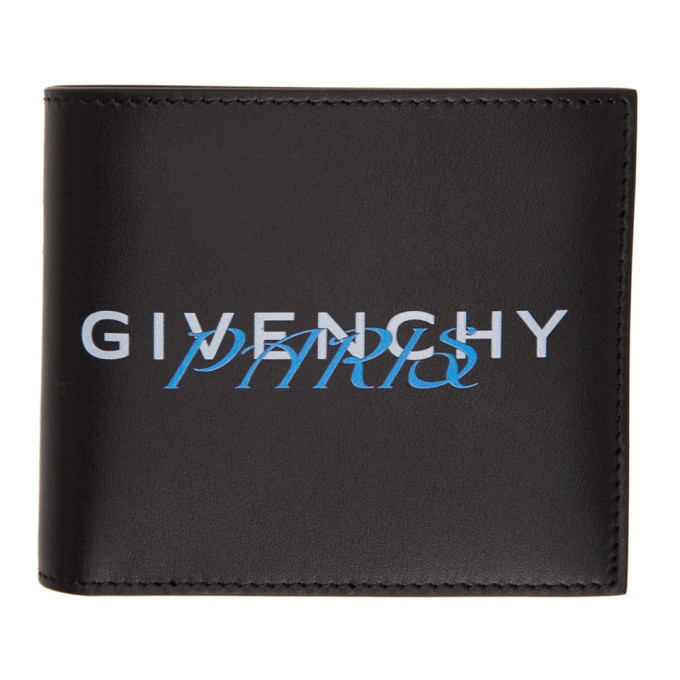 Photo: Givenchy Black and Blue Paris Bifold Wallet