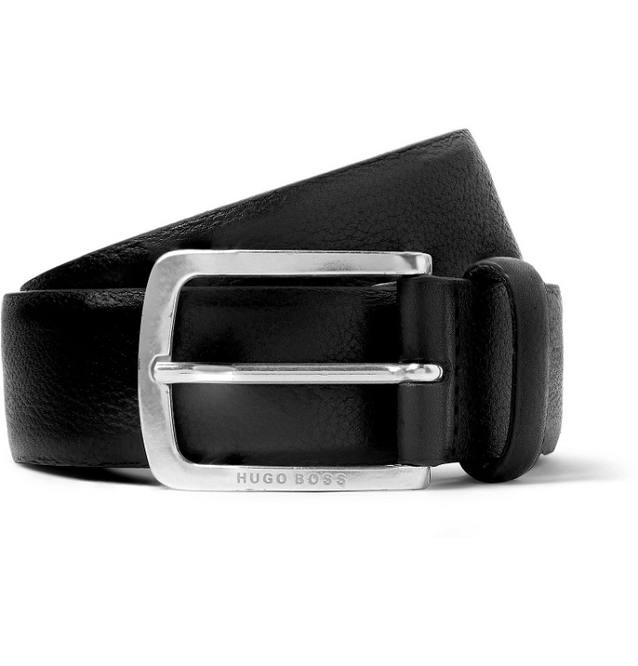 Photo: Hugo Boss - 3.5cm Black Jor Leather Belt - Black