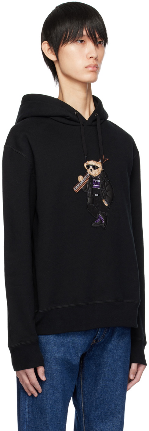 Ralph Lauren Purple Label Black Polo Bear Hoodie Ralph Lauren