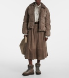 Brunello Cucinelli Shearling-lined leather ankle boots