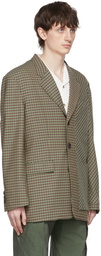 Andersson Bell Green Signature 22 Check Blazer