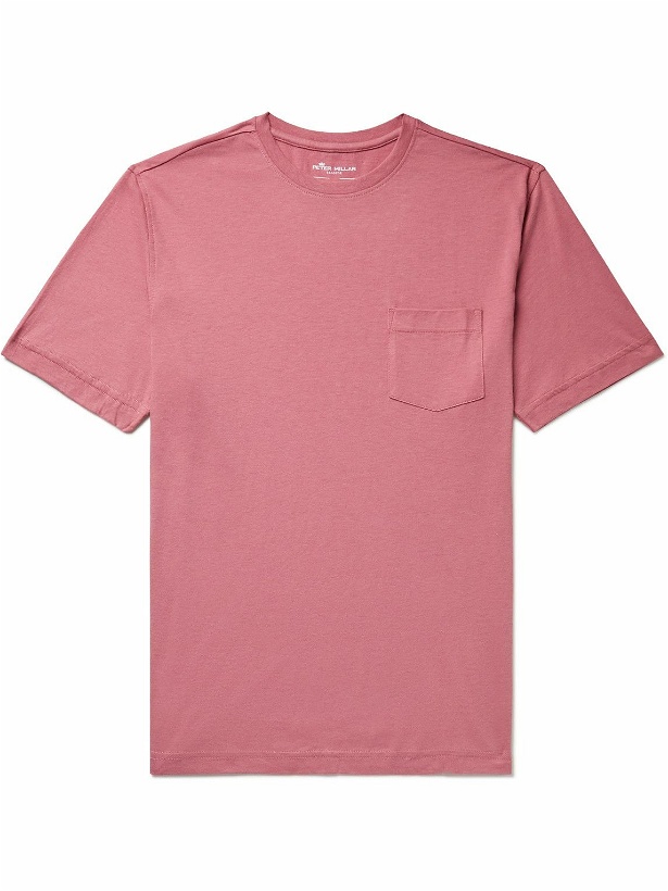 Photo: Peter Millar - Seaside Summer Cotton and Modal-Blend Jersey T-Shirt - Red