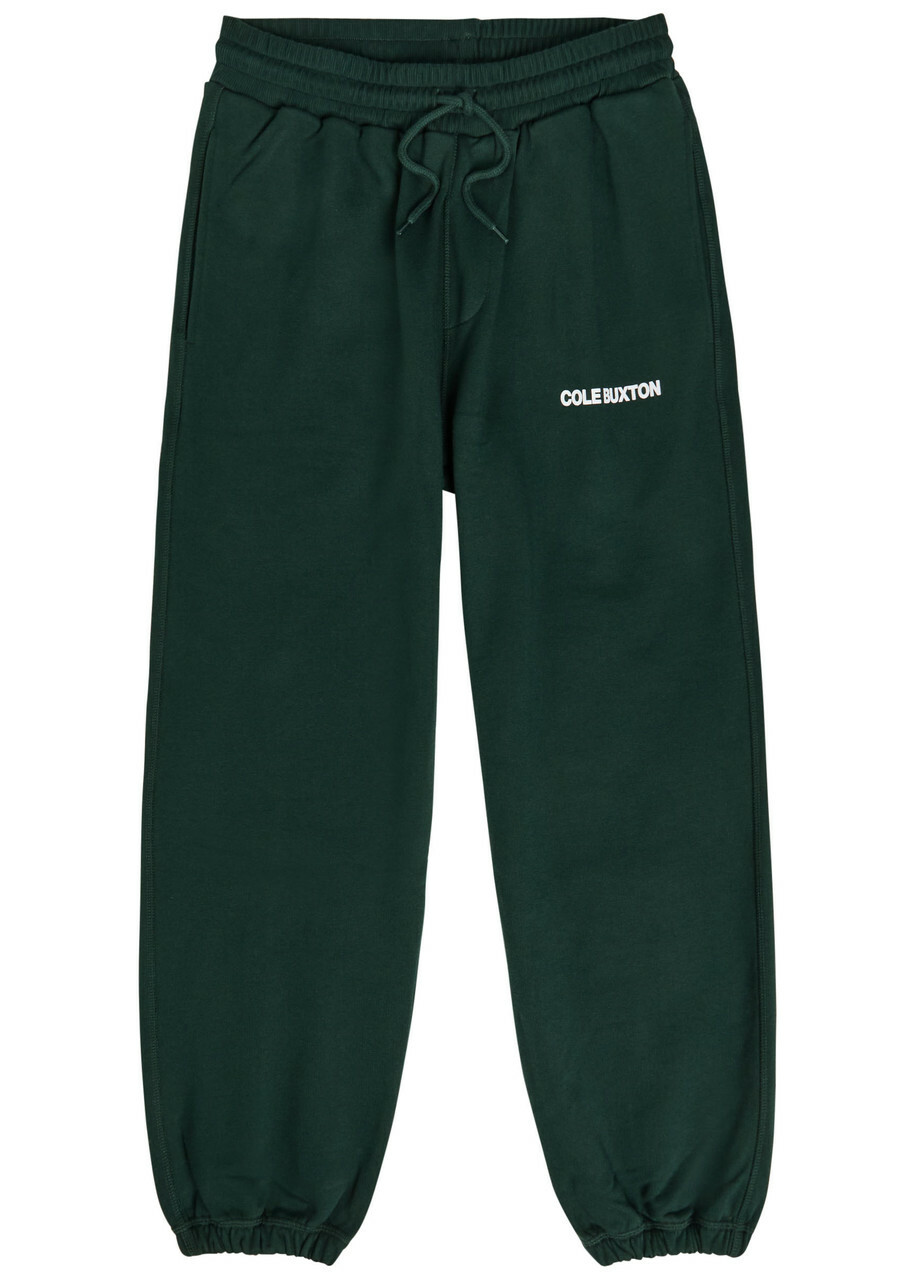 Cole Buxton Logo-print Cotton Sweatpants Green
