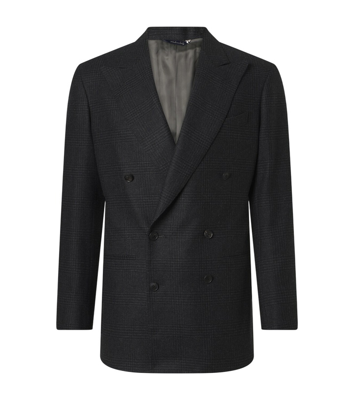 Photo: Saman Amel Prince of Wales check wool flannel blazer