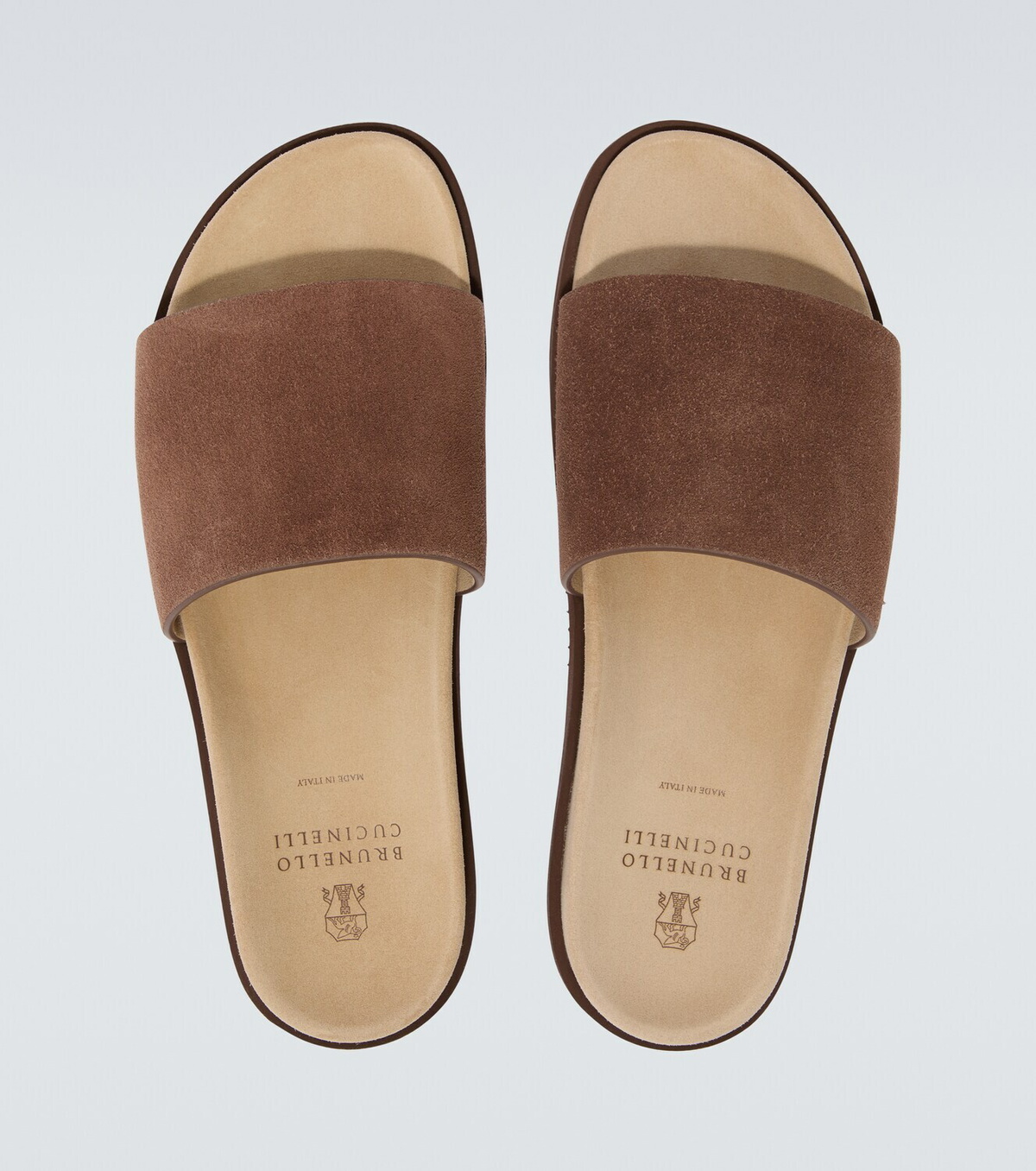 Brunello Cucinelli Suede slides