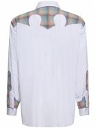 MAISON MARGIELA - Cotton Poplin Shirt W/ Check Inserts