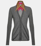 Prada Cashmere, wool, and silk cardigan