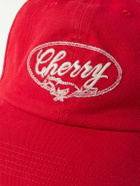 Cherry Los Angeles - Horse Power Logo-Embroidered Cotton-Twill Baseball Cap