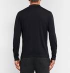 Incotex - Wool-Blend Mock-Neck Sweater - Men - Navy