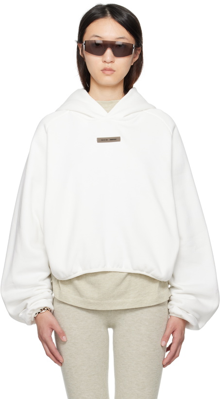 Photo: Fear of God ESSENTIALS White Modern Fit Hoodie