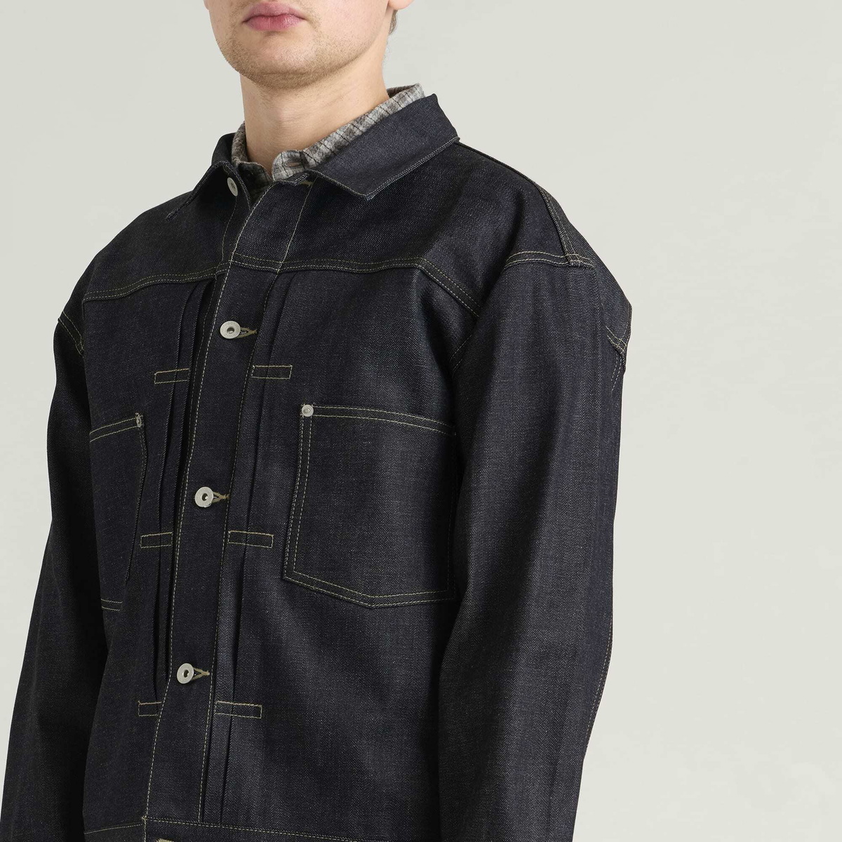 Neighborhood Men's Rigid Denim Type-2 Jacket in Indigo