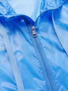 Moncler - Ebizo Logo-Print Nylon-Ripstop Hooded Jacket - Blue