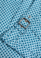 Gusari The London Printed Shell Swim Shorts Blue