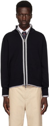 Thom Browne Navy Zip Cardigan