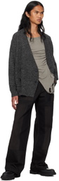 meanswhile Gray Double-Breasted Cardigan