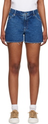 A.P.C. Blue Johnny Denim Shorts