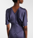 Victoria Beckham Isabella gathered satin gown